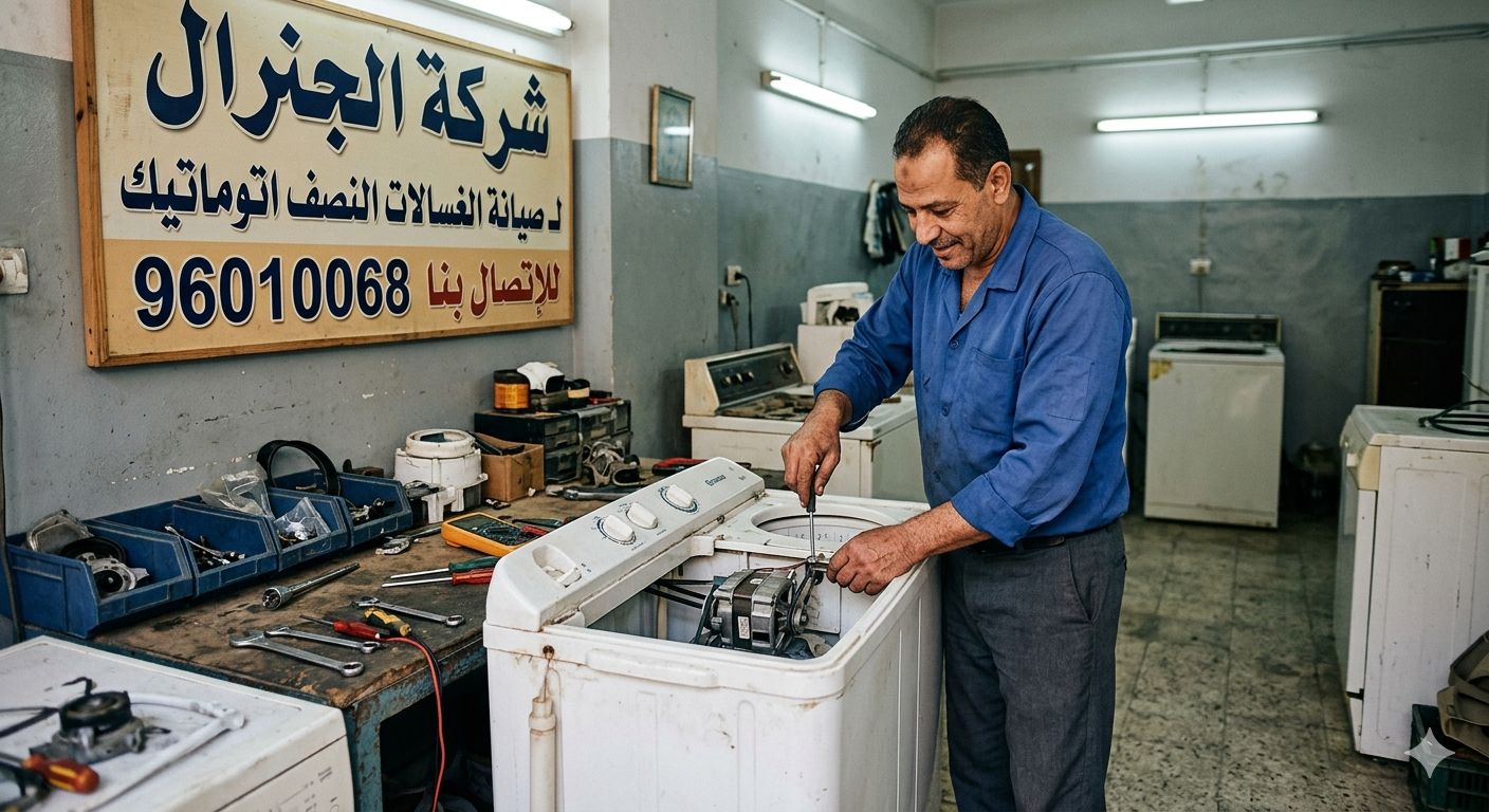 صيانة الغسالات النصف اتوماتيك بالكويت
