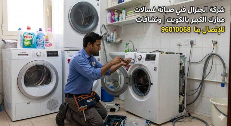 فني صيانة غسالات ونشافات مبارك الكبير بالكويت