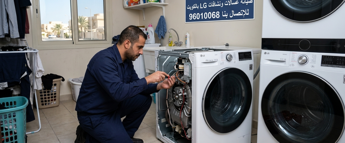 صيانة غسالات ونشافات LG بالكويت