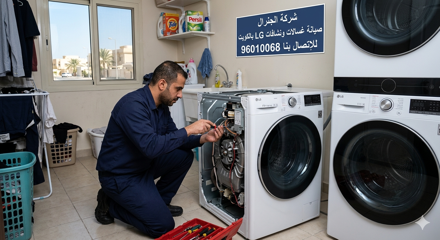 صيانة غسالات ونشافات LG بالكويت